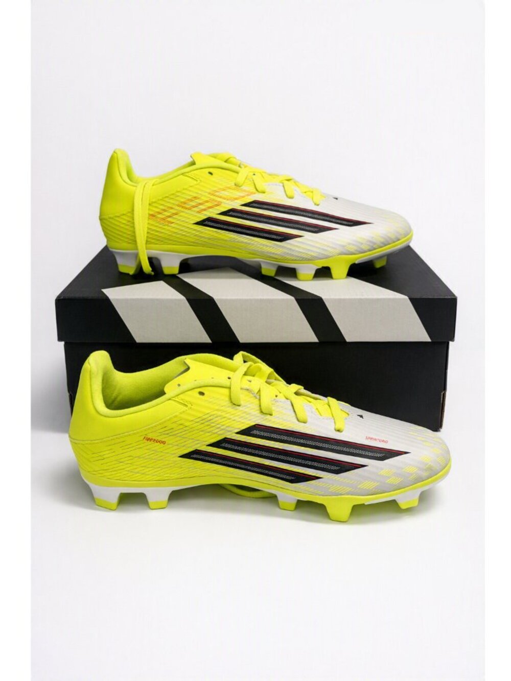 ADIDAS F50 CLUB FG/MG Cleats Shoes Size 8M / 9W Team Core Lucid JR9053 NIB